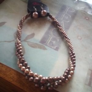 Paparazzi Necklace and Earrings